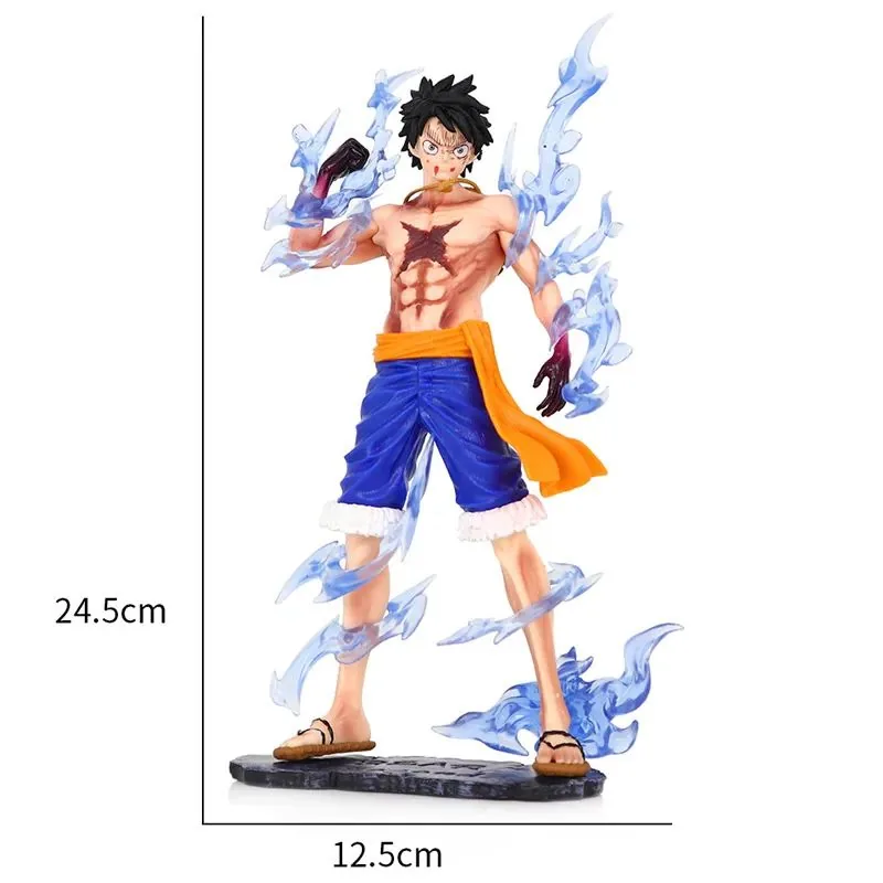 LUFFY BLUE FLAME STANDING 25CM FIGURE