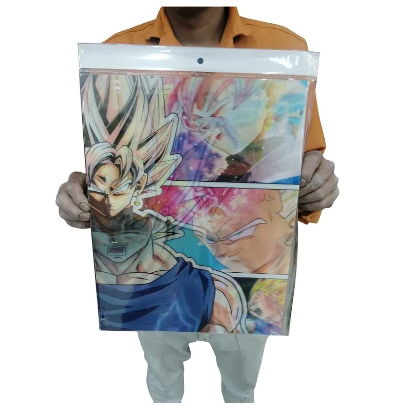Goku & Vegeta Super Saiyan Lenticular 3D Poster - A3 Part 2