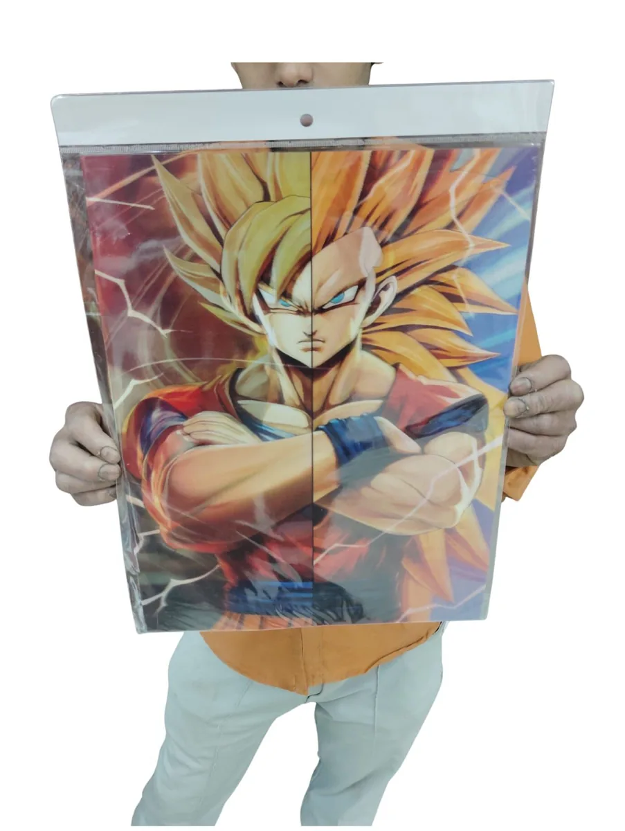 Goku Super Saiyan 3D Lenticular Poster - A3