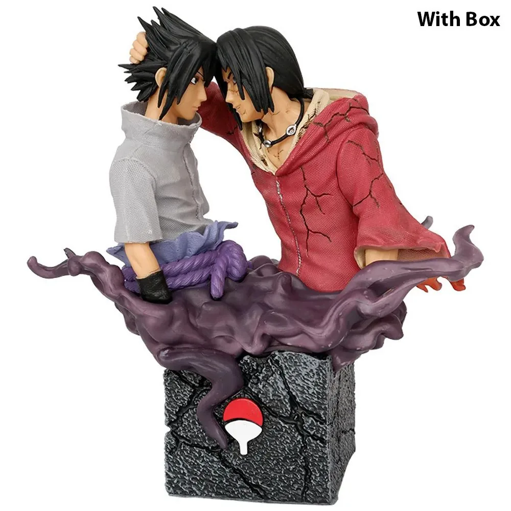 SASUKE & ITACHI STONE BASE 18CM ACTION FIGURE