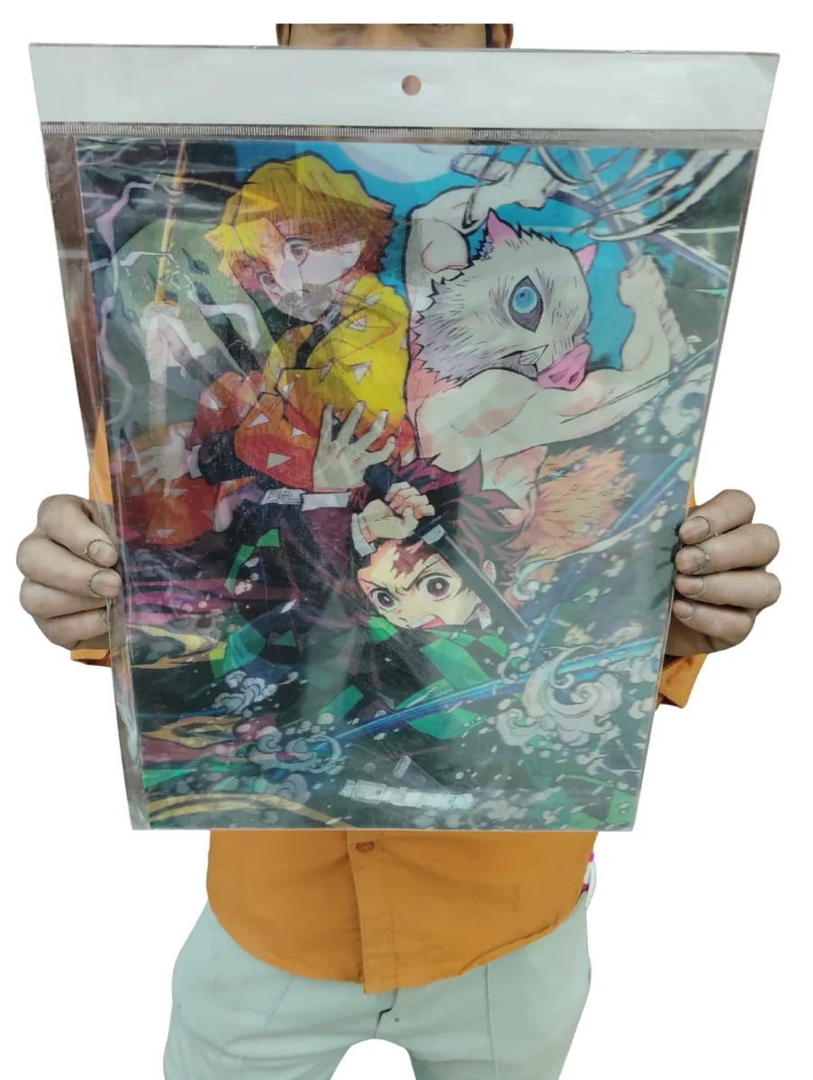 Demon Slayer Tanjiro & Nezuko Lenticular 3D Poster - A3