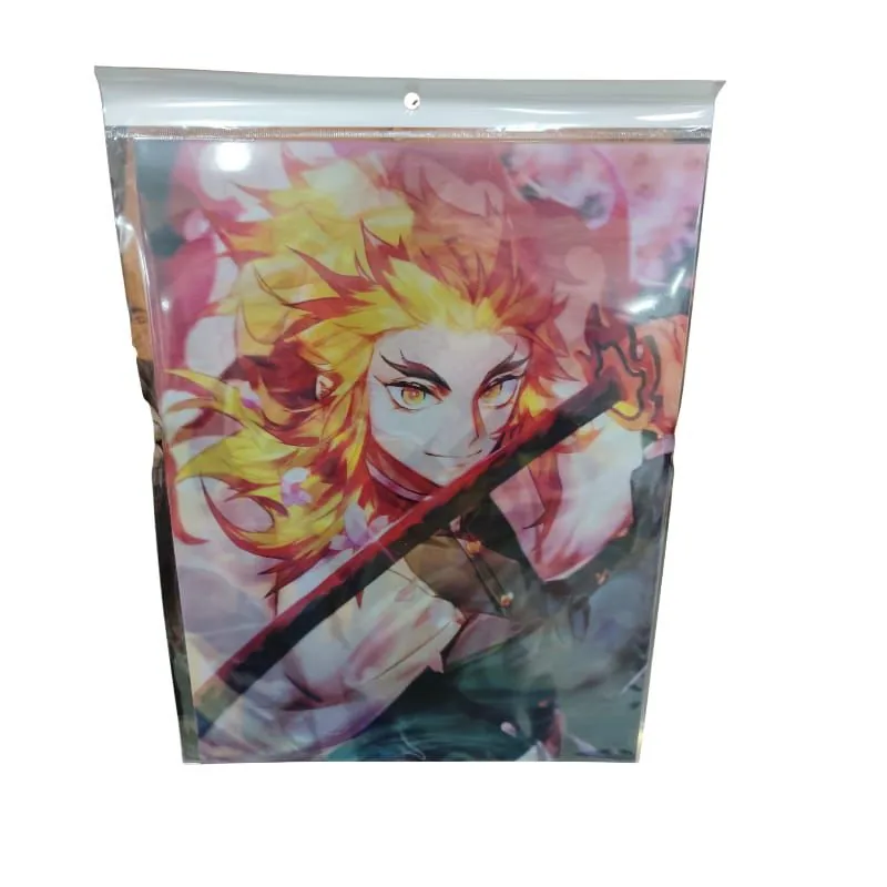 Demon Slayer Kyojuro Rengoku Flame Lenticular 3D Poster - A3