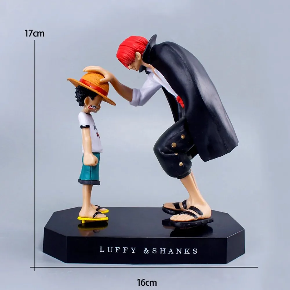 ONE PIECE LUFFY AND SHANKS 19CM ACTION FIGURE
