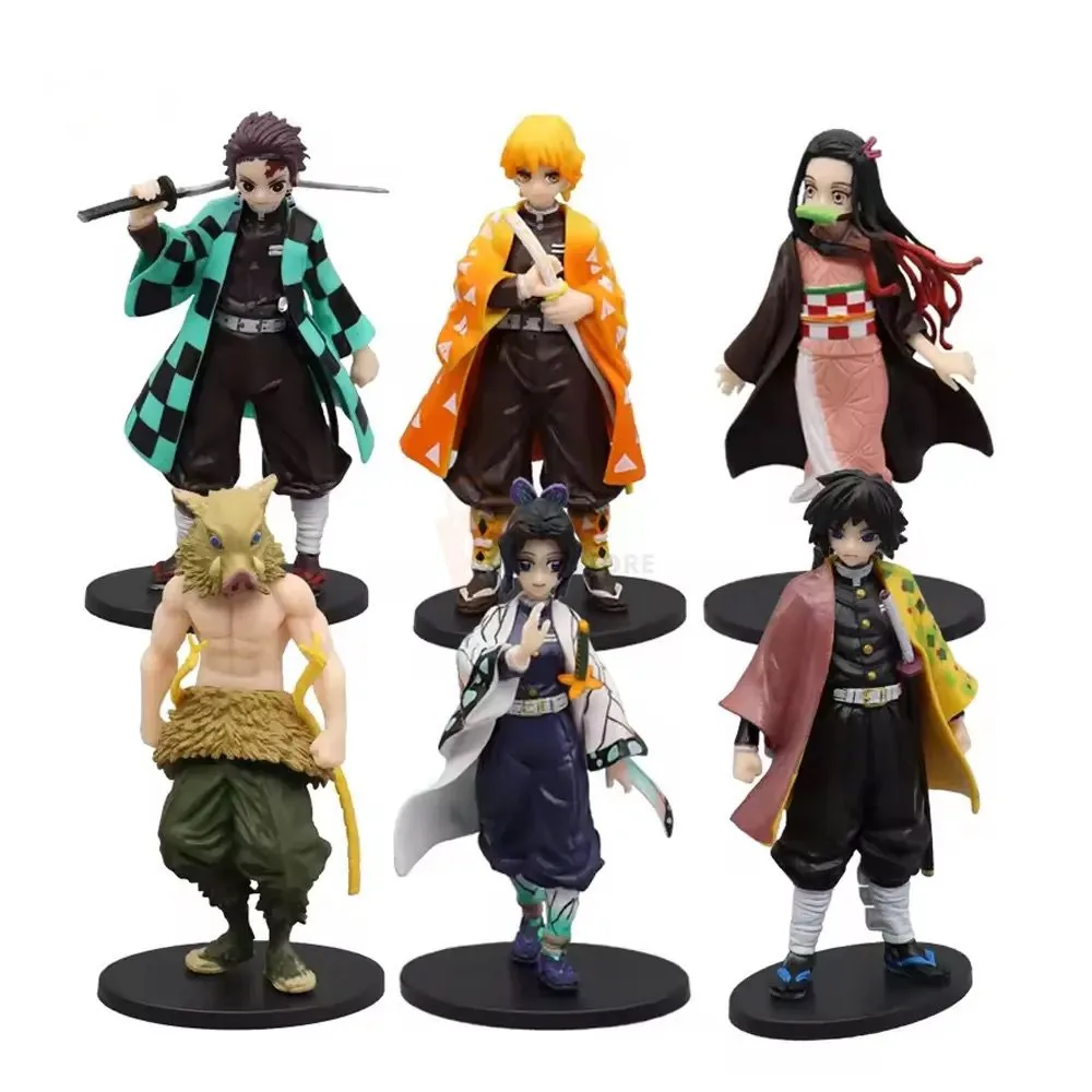 DEMON SLAYER 6PCS CHARACTER SET 15CM ACTION FIGURE