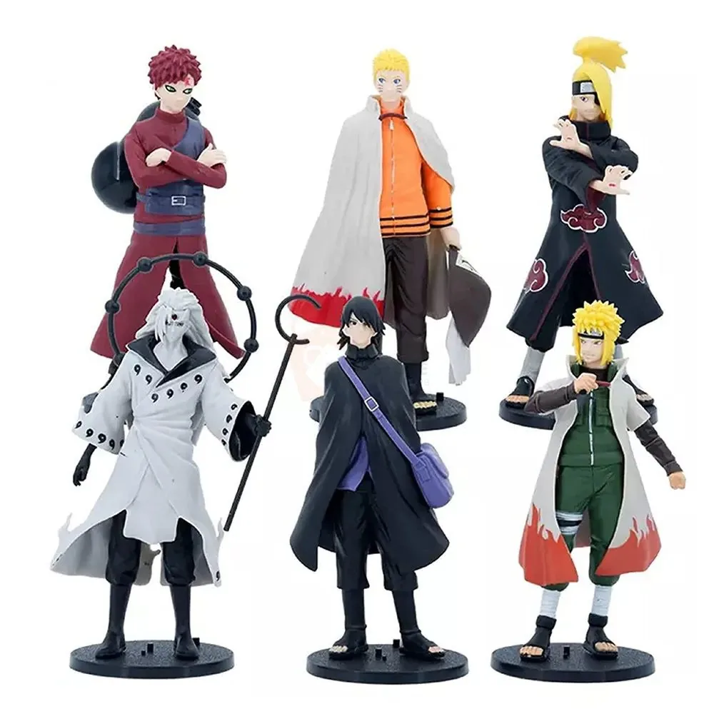 NARUTO SHIPPUDEN 6PCS SET 18CM ACTION FIGURE