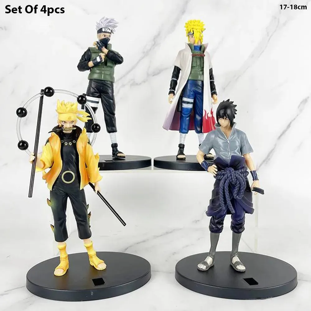 NARUTO 4PC 17CM SET OF 4PCS
