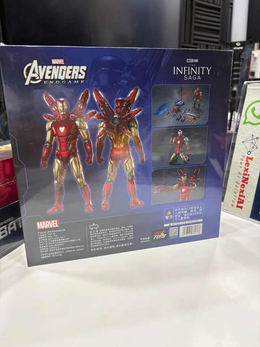 Zd Original Deluxe Iron Man Mk85 (light up version) — image 3