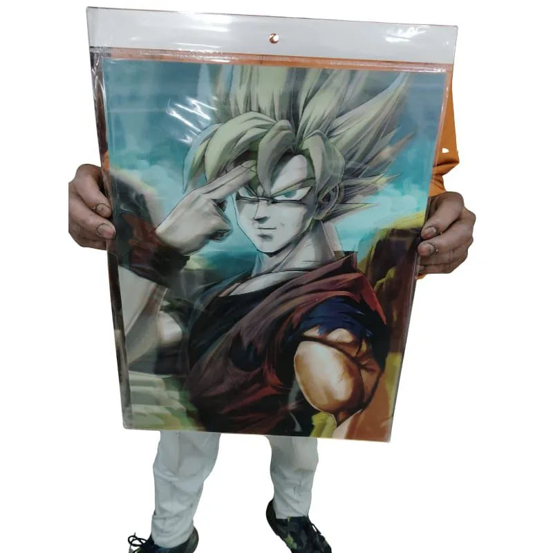 Goku & Vegeta Super Saiyan Lenticular 3D Poster - A3 Part 3