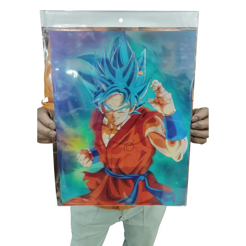 Goku Super Saiyan Blue God Lenticular 3D Poster - A3